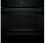 Духова шафа Bosch електрична, 76л, A, дисплей, конвекція, телескопічні направляючі, soft closing, чорний