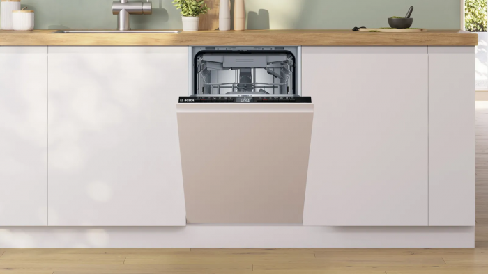 Посудомийна машина Bosch вбудована, 10компл., A++, 45см, дисплей, 3й кошик, білий