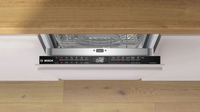 Посудомийна машина Bosch вбудована, 10компл., A++, 45см, дисплей, 3й кошик, білий