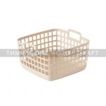 Кошик для зберігання Ardesto 20.6x20x12.4см, 3л, пластик PP, бежевий