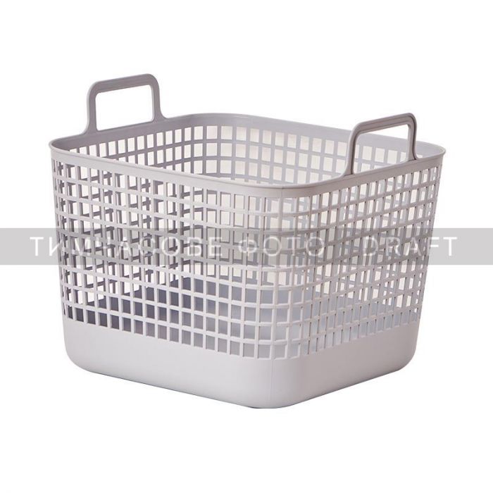 Кошик для зберігання Ardesto 39x37x34.5см, 34л, пластик PP, cірий