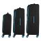 Набір валіз 2E, Trek, (L+M+S), TSA, 4 колеса, + 3 рюкзаки Cabin (2E-BPET-CABIN-BK), поліестр, чорний