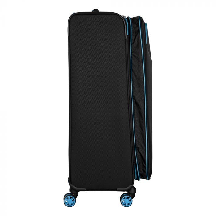 Набір валіз 2E, Trek, (L+M+S), TSA, 4 колеса, + 3 рюкзаки Cabin (2E-BPET-CABIN-BK), поліестр, чорний