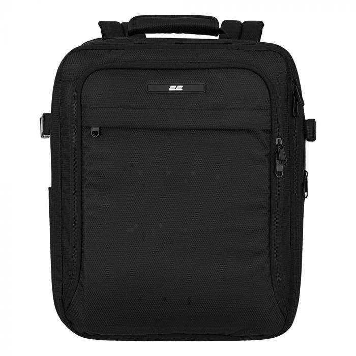 Набір валіз 2E, Trek, (L+M+S), TSA, 4 колеса, + 3 рюкзаки Cabin (2E-BPET-CABIN-BK), поліестр, чорний