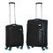 Набір валіз 2E, Trek, (M+S), TSA, 4 колеса, + 2 рюкзаки Cabin (2E-BPET-CABIN-BK), поліестр, чорний