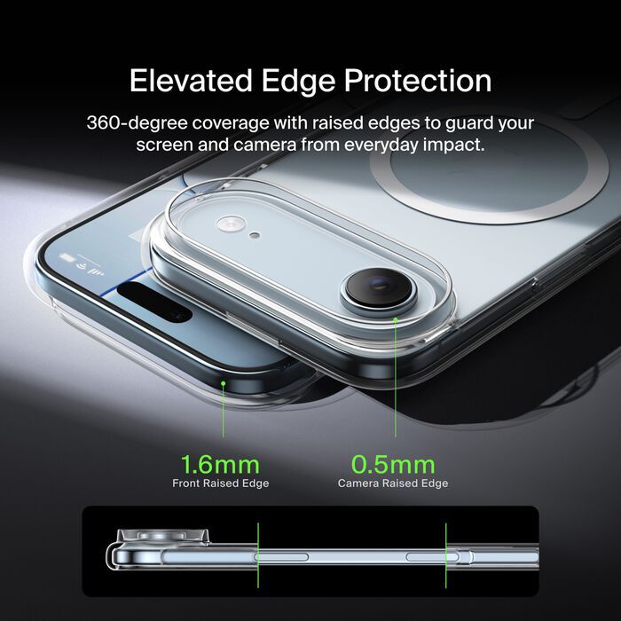 Чохол Belkin для iPhone Air, Magnetic Protective Clear
