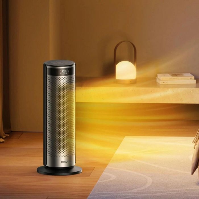 Тепловентилятор Dreo, 25м2, 2000Вт, электр. упр-ние, керамич. нарев.элемент , пульт ДУ, 4 скорост., серебристый