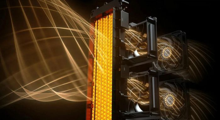 Тепловентилятор Dreo, 25м2, 2000Вт, электр. упр-ние, керамич. нарев.элемент , пульт ДУ, 4 скорост., серебристый