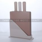 Набір дошок кухонних на підставці Ardesto Fresh, 3шт, 24.1х33х7.9см, пластик