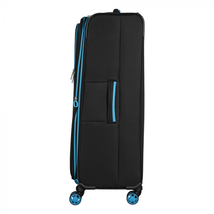 Валіза 2E, Trek, поліестер, велика, 97/117л, TSA, 4 колеса, EXP, чорний