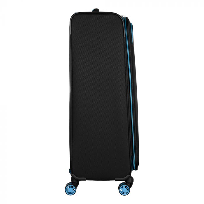 Валіза 2E, Trek, поліестер, велика, 97/117л, TSA, 4 колеса, EXP, чорний