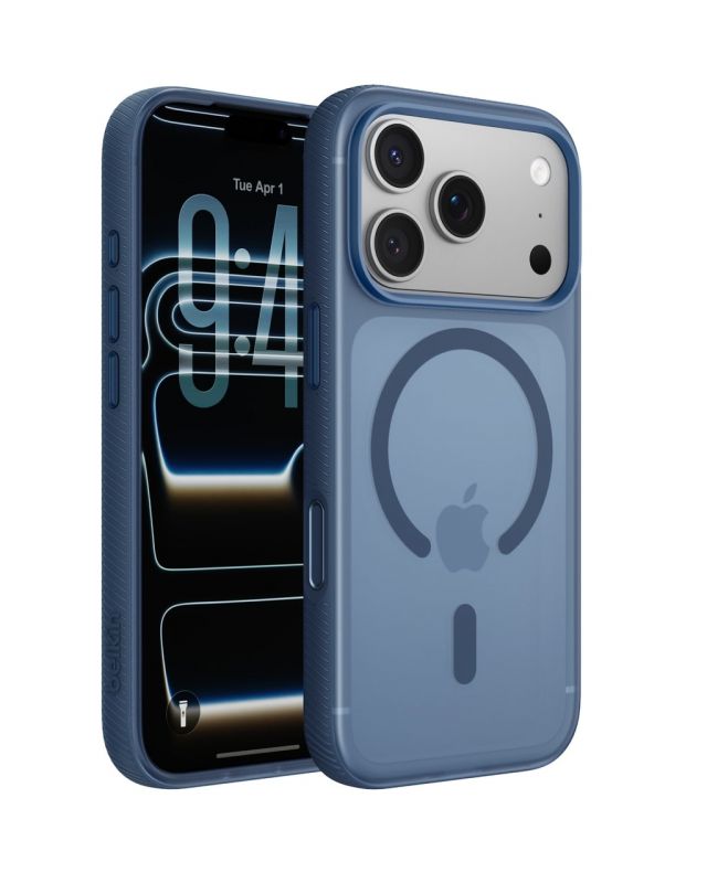 Чохол Belkin для iPhone 17 Pro, Magnetic Protective Grip, Navy