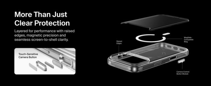 Чохол Belkin для iPhone 17 Pro, Magnetic Protective Clear