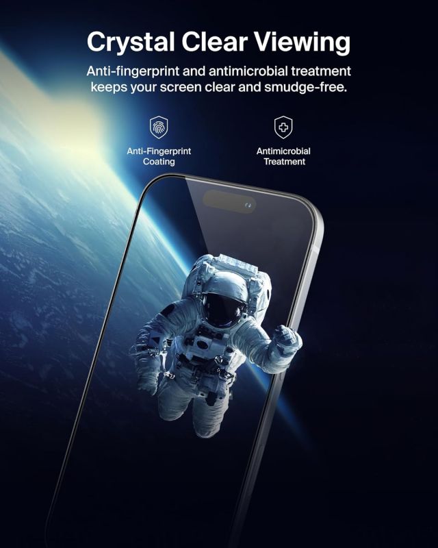 Захисне скло Belkin для iPhone 17 Pro, Privacy TemperedGlass (1 Pack)