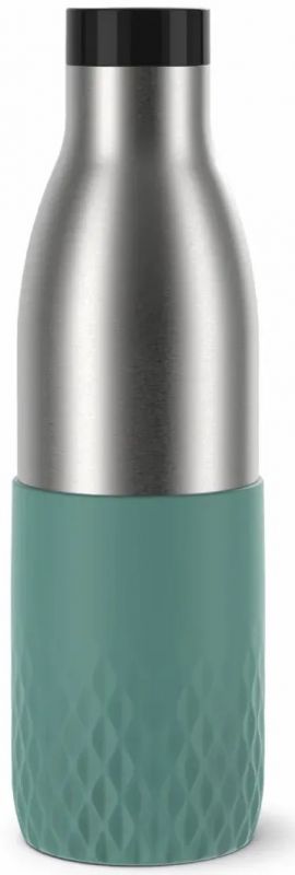 Термопляшка Tefal Bludrop soft touch, 700мл, нержавіюча сталь, зелений