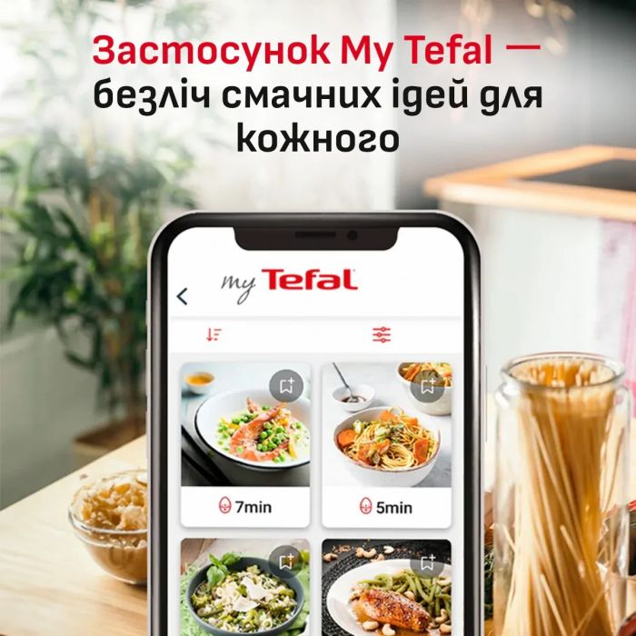 Мультипіч Tefal Easy Fry Silence XXL, 1800Вт, чаша-7л, сенсорне керув., 10 програм, пластик, чорний
