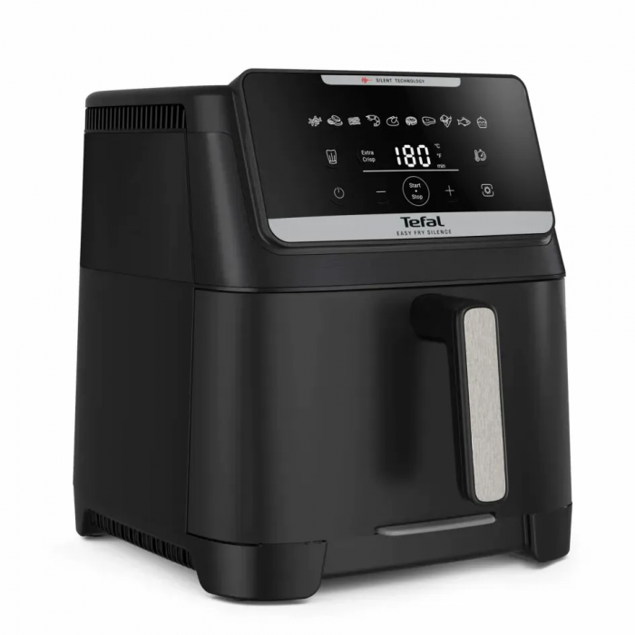 Мультипіч Tefal Easy Fry Silence XXL, 1800Вт, чаша-7л, сенсорне керув., 10 програм, пластик, чорний