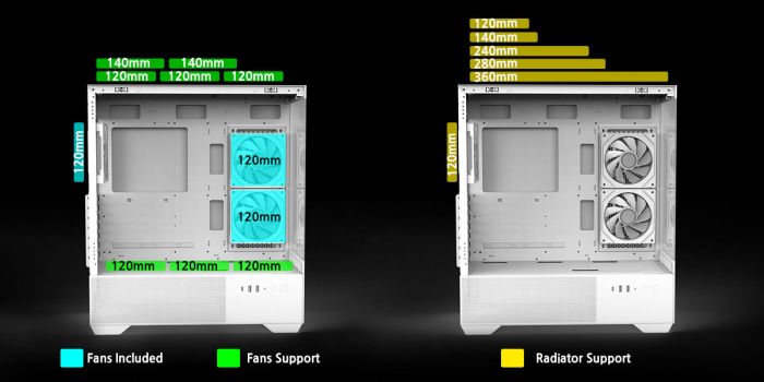 Корпус Zalman Chronix V2 без БЖ, 1xUSB3.0, 1xUSB2.0, 1x Type C, 2x120мм ARGB Reverse,  4x120мм ARGB, VGA 410мм, LCS ready, TG Side/Front Panel, ATX, білий