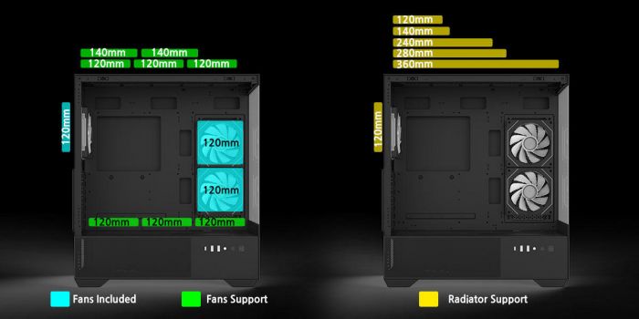 Корпус Zalman Chronix V2 без БЖ, 1xUSB3.0, 1xUSB2.0, 1x Type C, 2x120мм ARGB Reverse,  4x120мм ARGB, VGA 410мм, LCS ready, TG Side/Front Panel, ATX, чорний