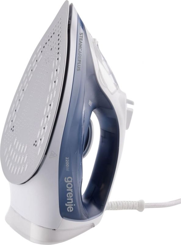 Праска Gorenje, 2200Вт, 450мл, паровий удар -35гр, постійна пара - 160гр, автовимкнення, керам. підошва, голубий