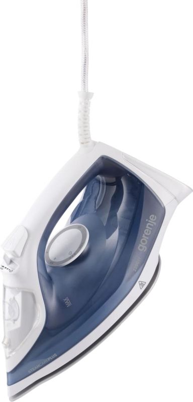 Праска Gorenje, 2200Вт, 450мл, паровий удар -35гр, постійна пара - 160гр, автовимкнення, керам. підошва, голубий
