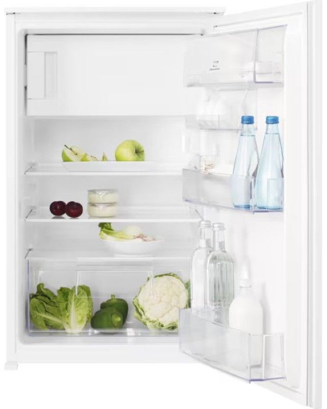 Холодильник Electrolux вбудований з верхн. мороз., 87.3x55х55, холод.відд.-109л, мороз.відд.-14л, 1дв., E, ST, білий