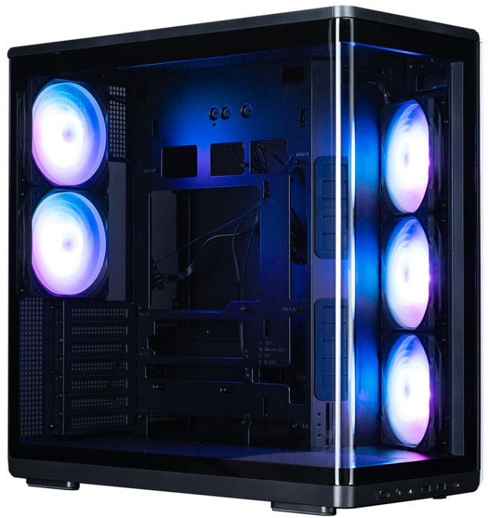 Корпус Zalman P60 без БЖ, 2xUSB3.0, 1x Type C, 3x120мм ARGB Reverse, 2x120мм ARGB, VGA 435мм, LCS ready, Curved Tempered Glass, Dual Chamber, ATX, чорний