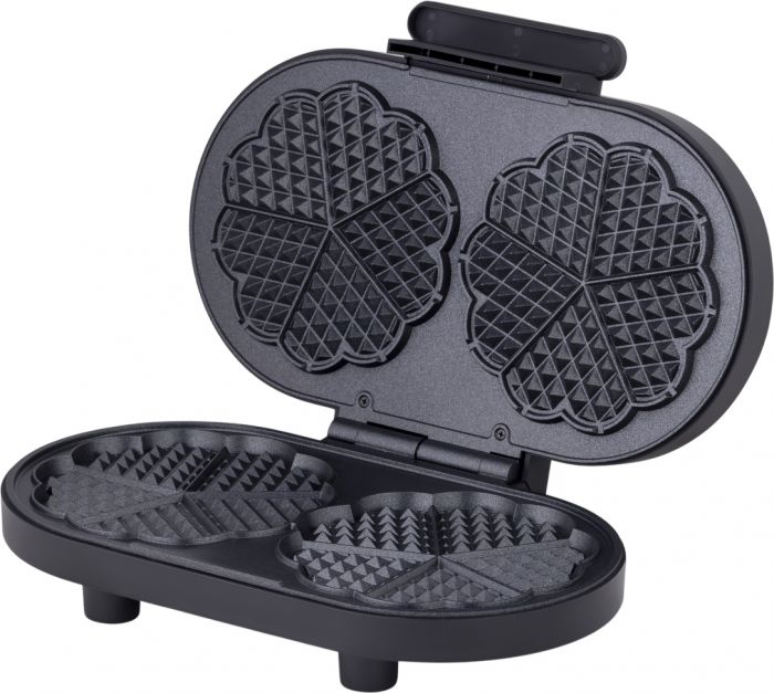 Міні-гриль  Gorenje 1200Вт, алюміній, пластина д/вафель, корпус-метал, чорний