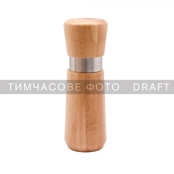 Млинок для солі та перцю Ardesto Midori, 50мл, бамбук, нержавіюча сталь