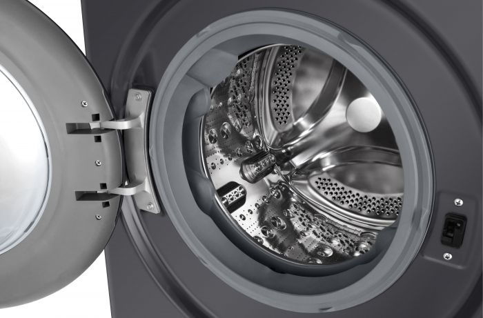 Пральна машина LG фронтальна, 9кг, 1200, A, 48см, дисплей, пара, інвертор, чорний