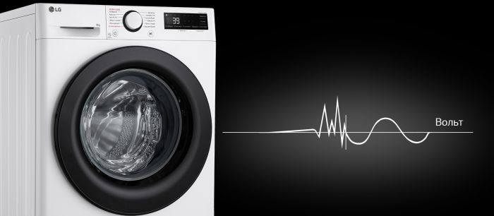 Пральна машина LG фронтальна, 9кг, 1200, A, 48см, дисплей, пара, інвертор, білий