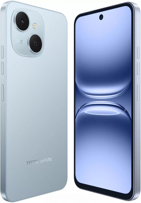 Смартфон TECNO Spark 40C (KM4k) 6.67" 4/128ГБ, 2SIM, 6000мА•год, Ripple Blue