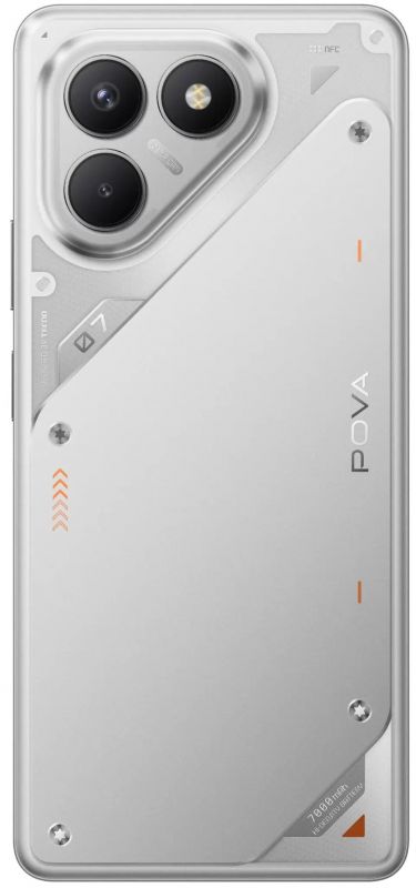 Смартфон TECNO POVA 7 Neo (LJ6) 6.78" 8/256ГБ, 2SIM, 7000мА•год, Magic Silver