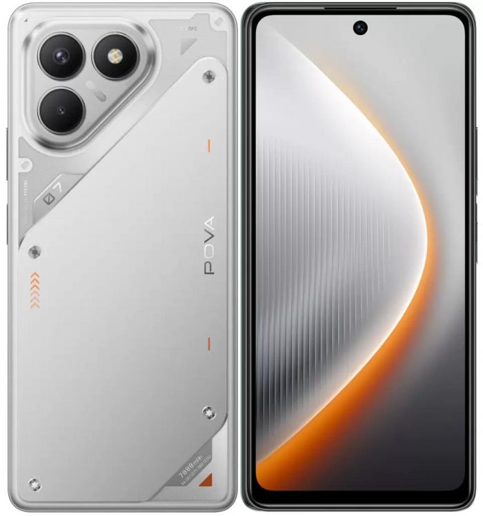 Смартфон TECNO POVA 7 Neo (LJ6) 6.78" 8/128ГБ, 2SIM, 7000мА•год, Magic Silver