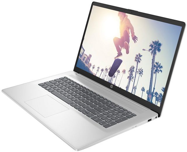 Ноутбук HP 17-cn4042ua 17.3" FHD IPS AG, Intel 5-120U, 16GB, F1024GB, UMA, DOS, сріблястий