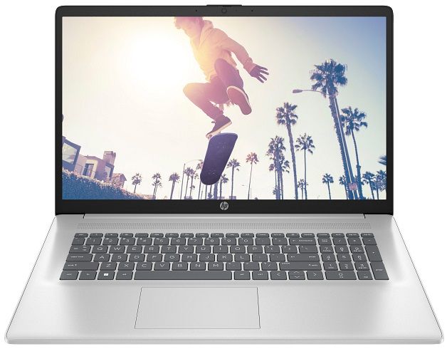 Ноутбук HP 17-cn4042ua 17.3" FHD IPS AG, Intel 5-120U, 16GB, F1024GB, UMA, DOS, сріблястий