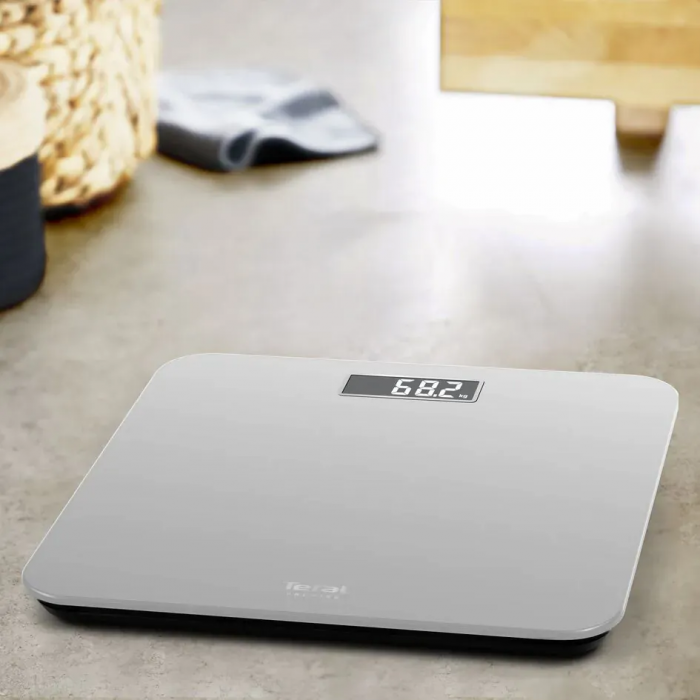 Ваги Tefal підлогові Premiss, 160кг, AAAx2 в комплекті, скло, сірий