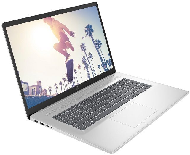 Ноутбук HP 17-cn4040ua 17.3" FHD IPS AG, Intel 7-150U, 16GB, F1024GB, UMA, DOS, сріблястий