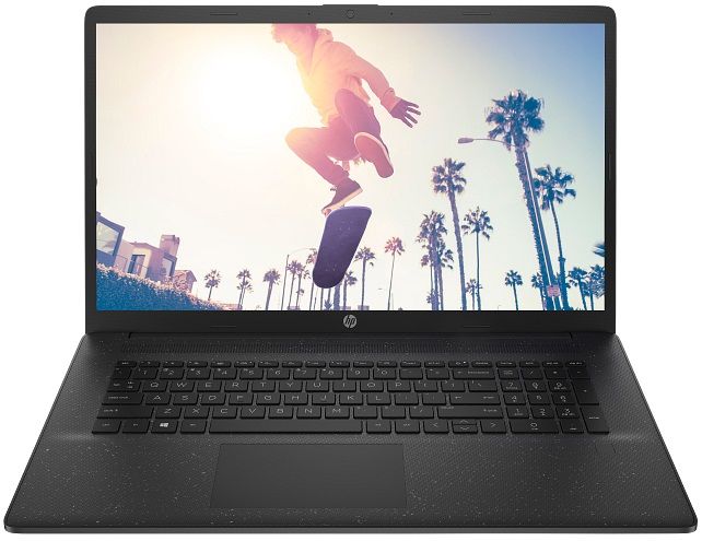 Ноутбук HP 17-cp2040ua 17.3" FHD IPS AG, AMD R5-7520U, 16GB, F1024GB, UMA, DOS, чорний