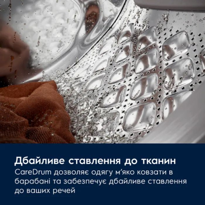 Пральна машина Electrolux фронтальна, 8кг, 1600, A, 60см, дисплей, пара, інвертор, universaldose, білий