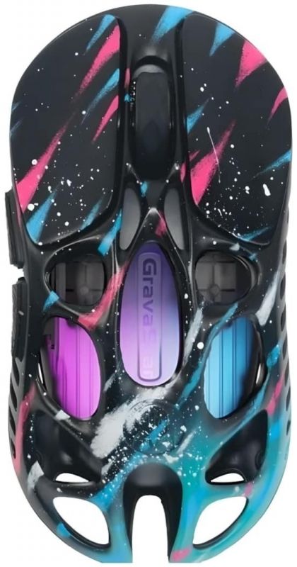 Миша GravaStar Mercury X Pro, 8K, BT/WL/USB-A, RGB, Neon Graffiti