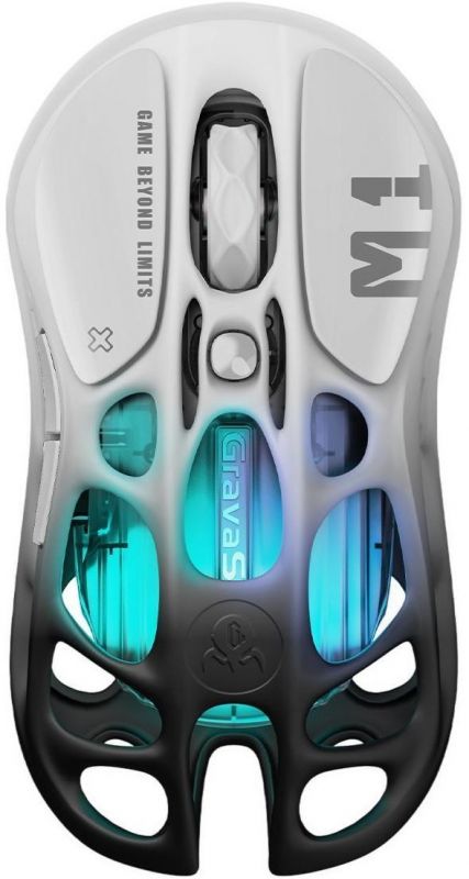 Миша GravaStar Mercury M1 Pro, magnesium alloy body, BT/WL/USB-A, RGB, Gradient Black