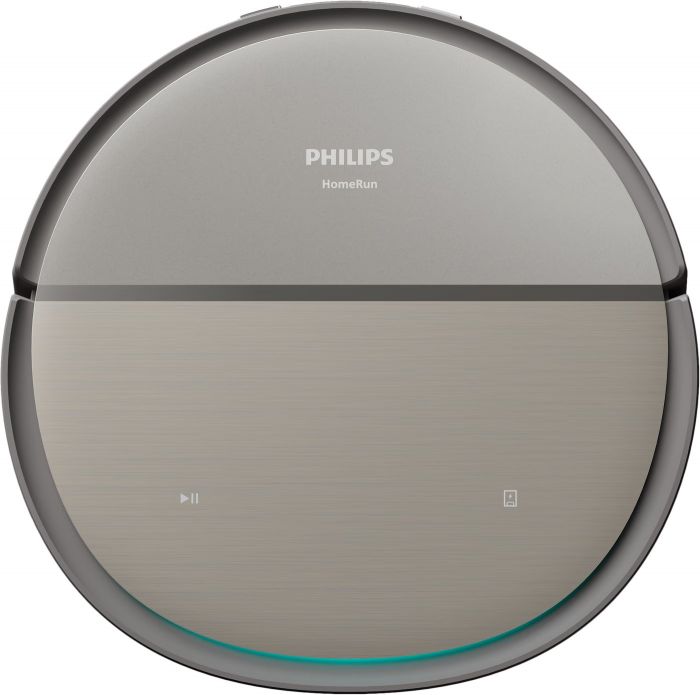 Робот-пилосос Philips Series 9000, h=9.8см, вологе прибирання, конт пил -0.21л, вода -0.22л, автон. робота до 280хв, EPA 11, чорний-металік