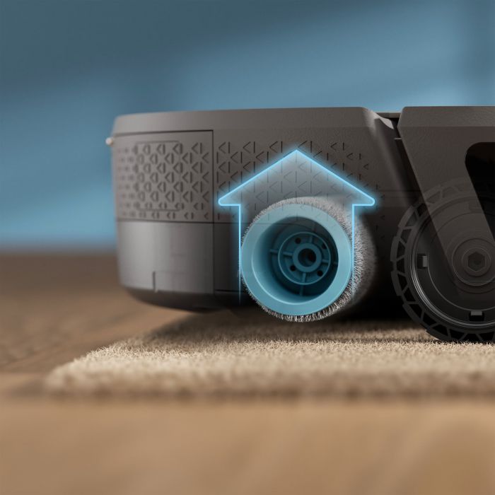 Робот-пилосос Philips Series 9000, h=9.8см, вологе прибирання, конт пил -0.21л, вода -0.22л, автон. робота до 280хв, EPA 11, чорний-металік