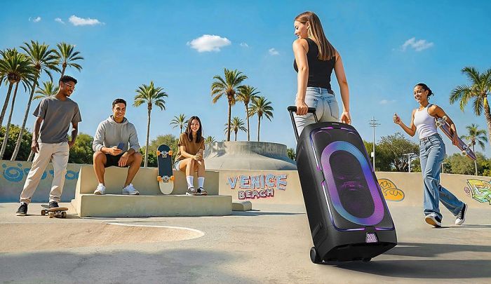 Акустична система Samsung MX-ST50F 240Вт, 2.0, BT, USB, 3.5 Mini Jack, IPX4, Party Lights+, SBC, AAC, чорний