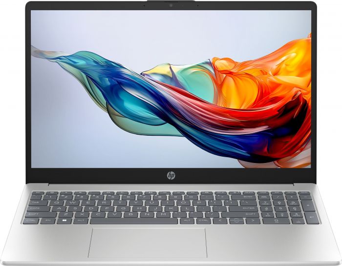 Ноутбук HP 15-fc0312ua 15.6" FHD IPS AG, AMD R5-7520U, 16GB, F512GB, UMA, DOS, сріблястий