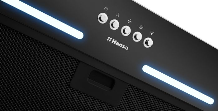 Витяжка Hansa вбудована, 55см, 400м.куб/год., чорна