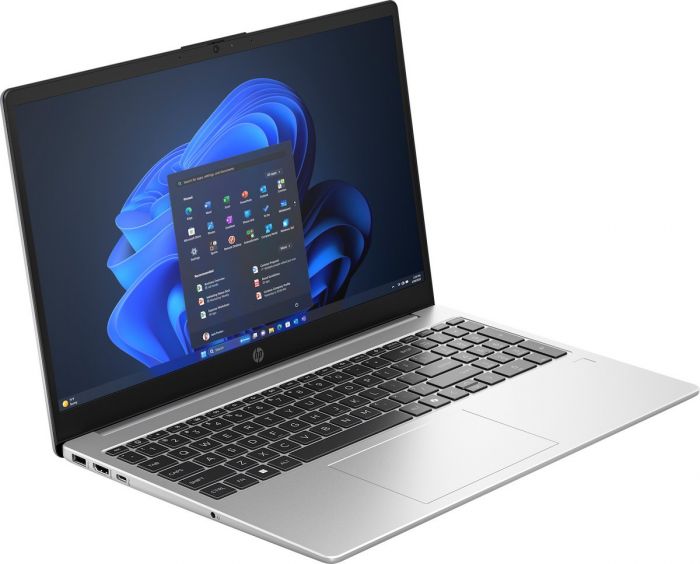 Ноутбук HP 250R-G10 15.6" FHD IPS AG, Intel 5-120U, 16GB, F1TB, UMA, DOS, сріблястий