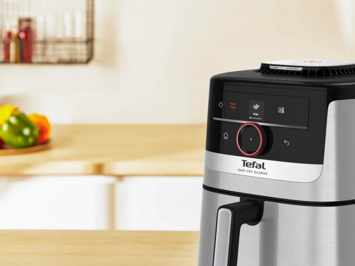 Мультипіч Tefal Easy Fry Silence Smart, 1670Вт, чаша-5л, сенсорне керув., 55 програм, пластик, сірий