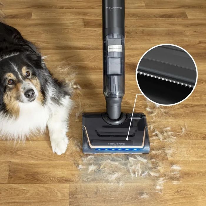 Пилосос Rowenta безпровідний миючий X-Clean 7, 250Вт, конт пил -0.5л, конт для води-0.65л, автон. робота до 50хв, вага-4.2кг, НЕРА, чорний